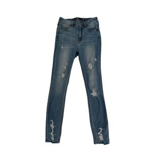 Hollister High-RIse Crop Super Skinny Classic Stretch Size 0R (W24 L26)
